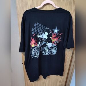 Black Graphic Mickey Mouse T-Shirt